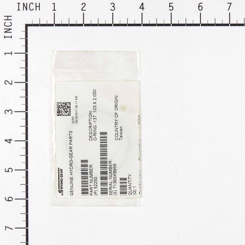 Hydro-Gear 52250 O-Ring 137 جزء الشركة المصنعة للمعدات الأصلية الأصلية (OEM). - Image 2